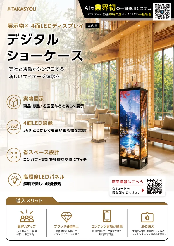 デジタルショーケースの掲載イメージ