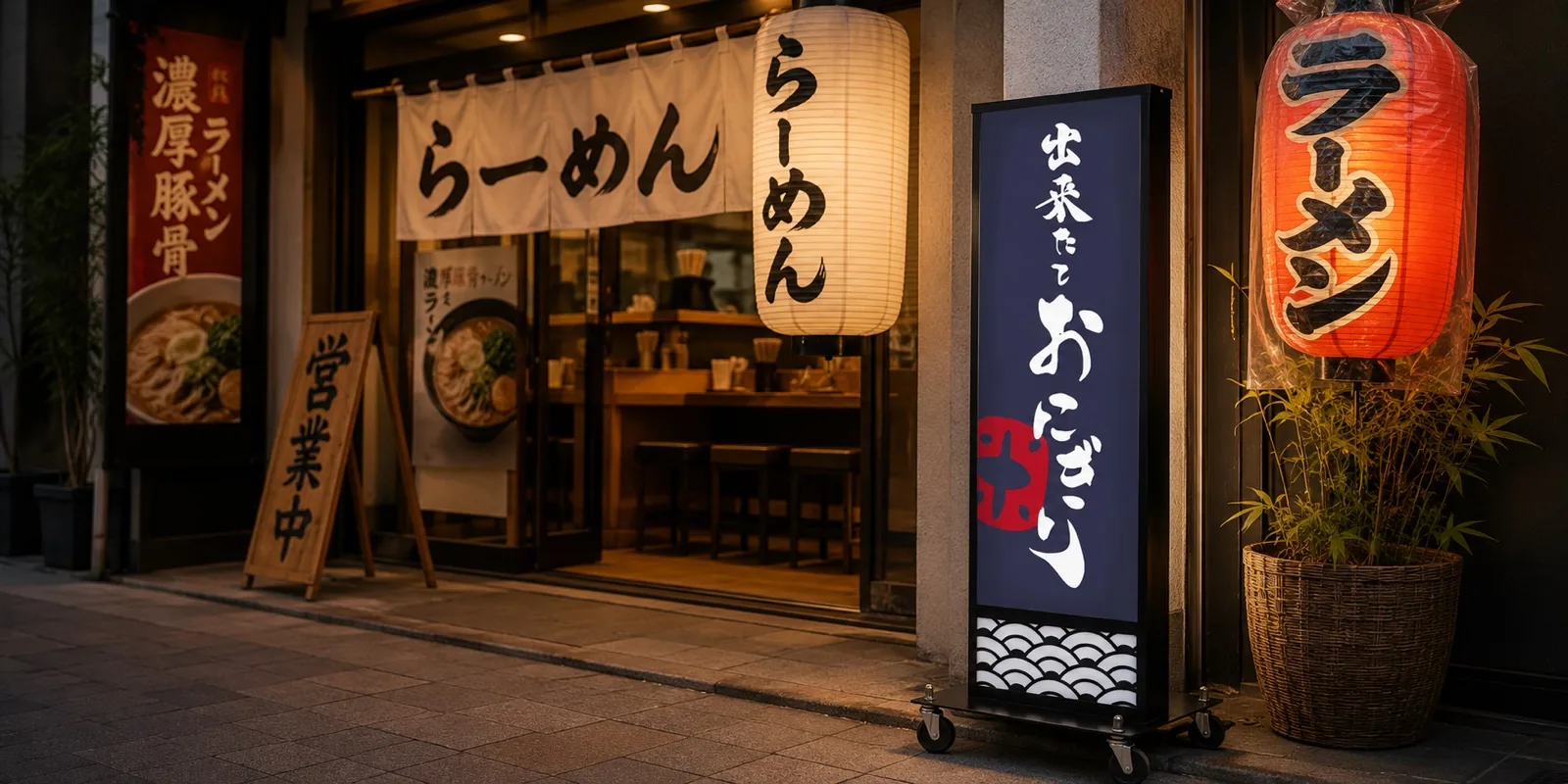 薄型和風電飾看板