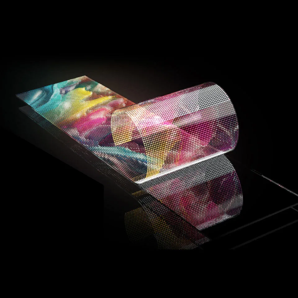 フレキシブル透明LEDスクリーンの掲載イメージ
