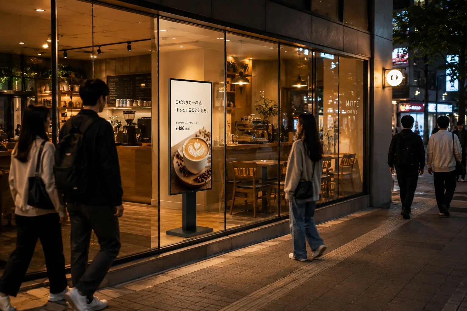 昼も夜も、お店のおすすめを。 活用イメージ