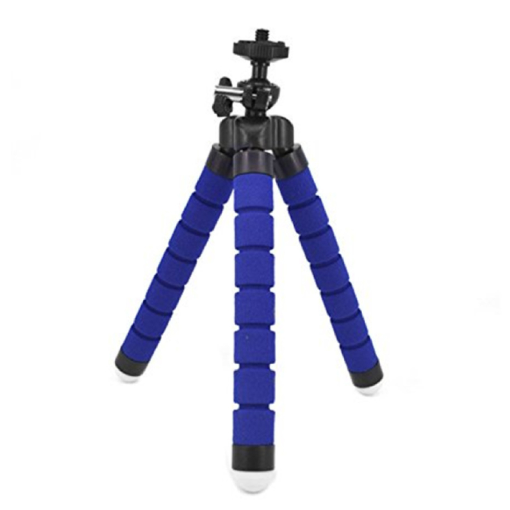 防犯カメラ専用 フレキシブル三脚 撮影したい角度に調節可能 ブルー xd-l002bl