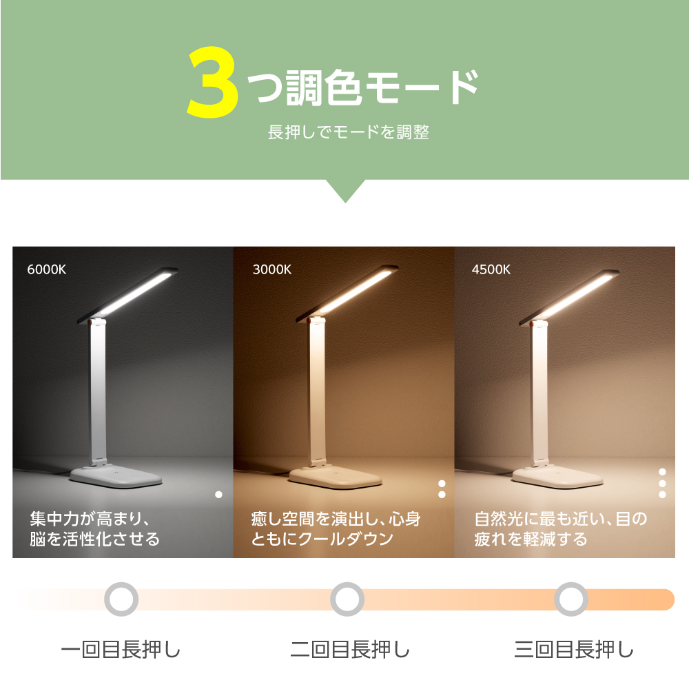 高昇ストア / 【送料無料】目に優しい LED デスクライト ワイヤレス